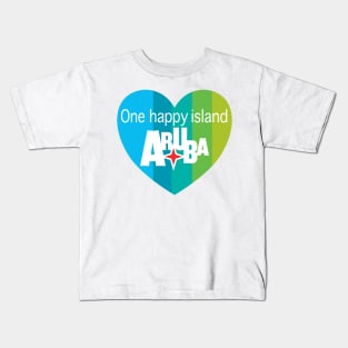 Aruba Heart - one happy island Kids T-Shirt